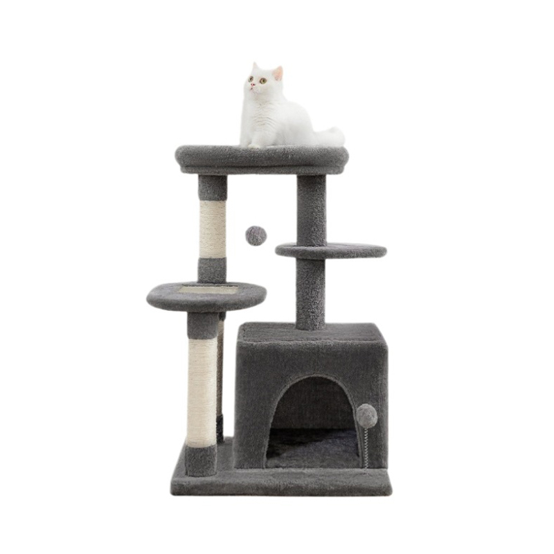 Rumah pokok pencakar kucing kayu 